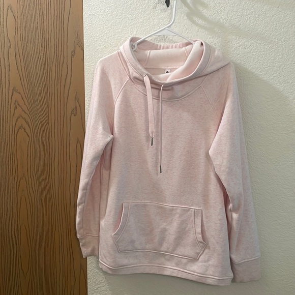 90 Degree By Reflex Tops - 90 Degree Women’s Pink Cowl Neck Sweatshirt Size Large